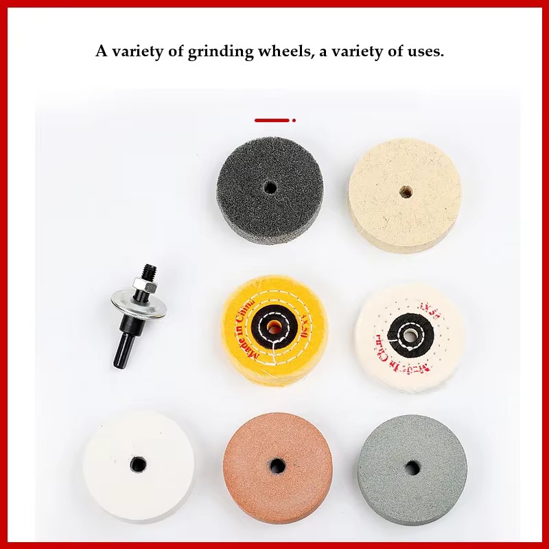 Tête de brosse de roue en tissu de polissage