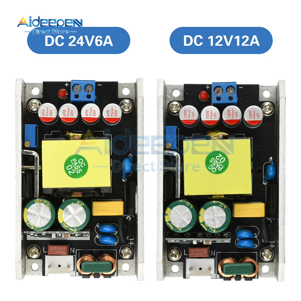 Alimentation GaN haute efficacité 150W AC 170-265V vers DC 24V/12V Protection contre les surcharges/court-circuits/surchauffe pour outil électrique LED