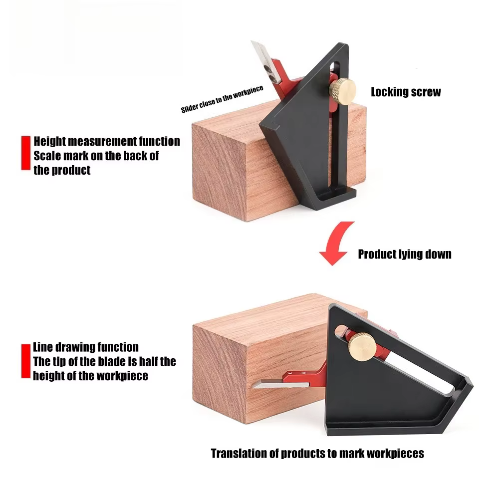 Outil de centrage semi-automatique pour le travail du bois