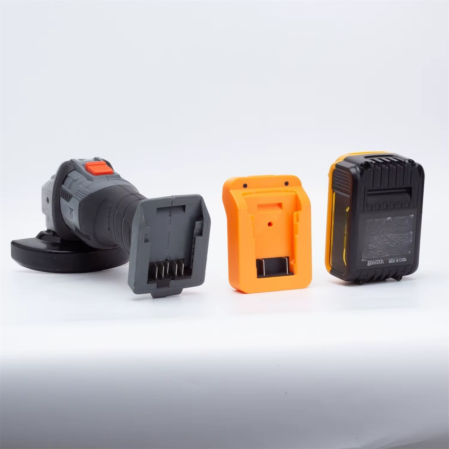 Adaptateur/convertisseur lithium-ion pour batterie DeWalt 18V 20V Li-ion vers outils de perçage sans fil Ferrex 20V Active Energy (adaptateur uniquement)