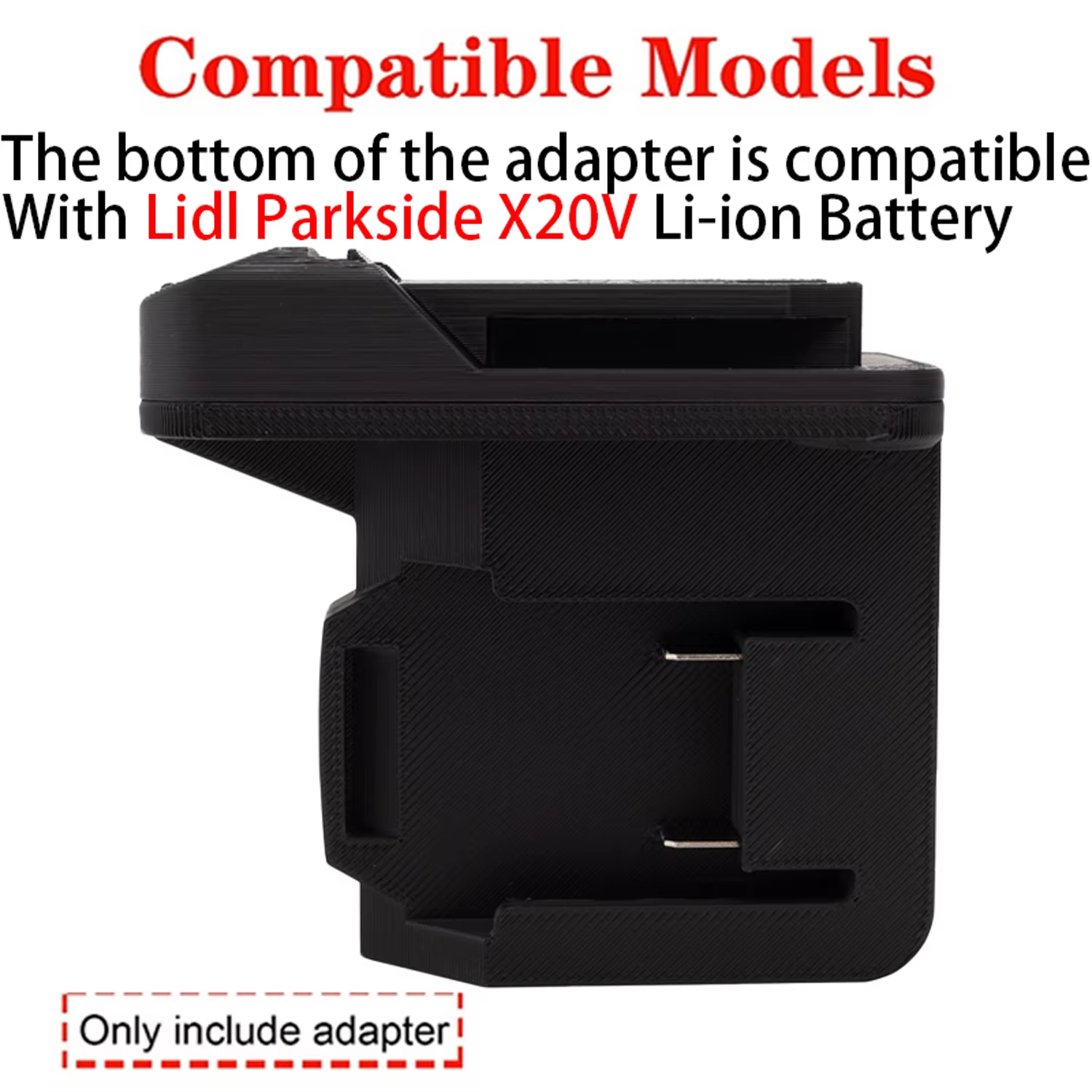 Adaptateur pour outils Lidl Parkside X20V Li-ion