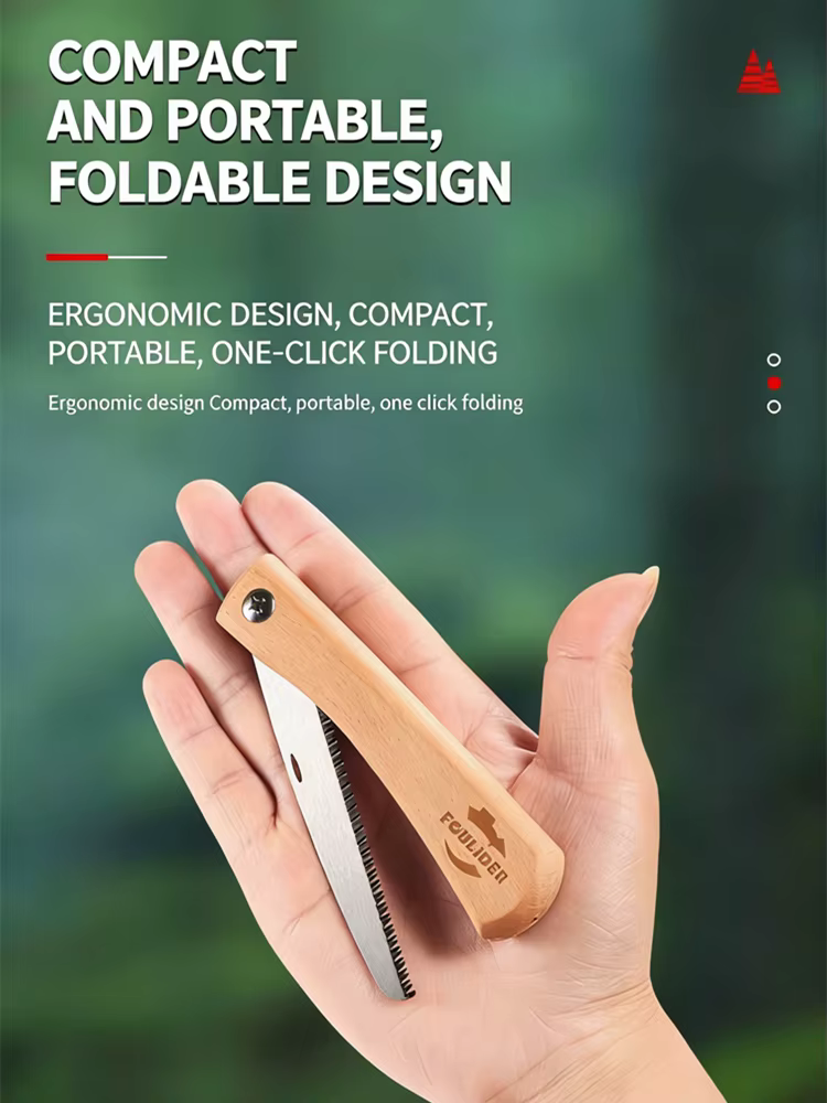 Scie à bois pliable compacte