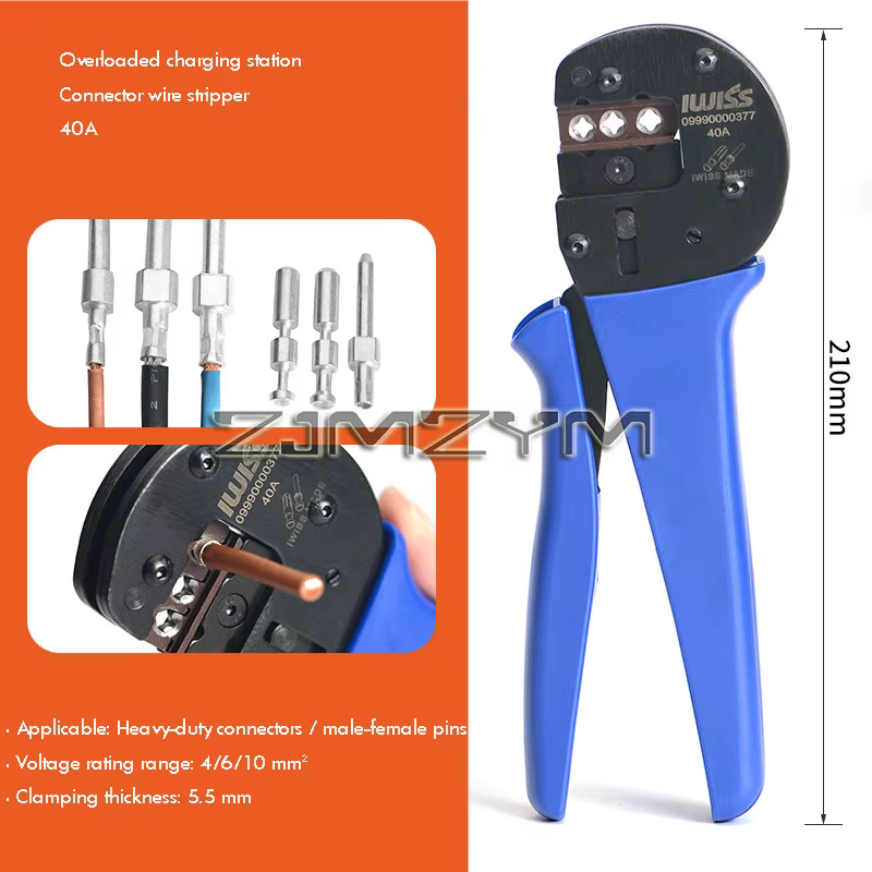 Outil de sertissage à cliquet A0540HX AWG 26-12 pour contacts ou connecteurs Harting Han C