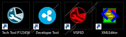 2025 Premium Tech Tool 2.8.241 PTT 2.8 VCADS véritable outil de développement VISFED 0.3.2 XMLEditor logiciel de version machine virtuelle