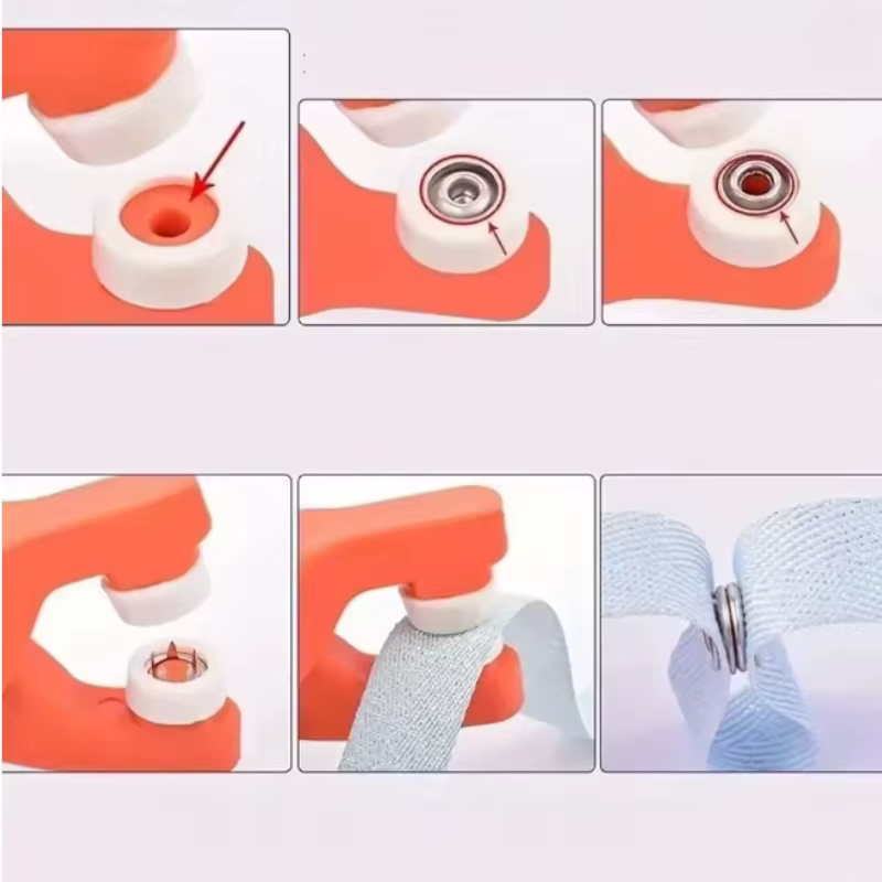 Kit de boutons-pression avec pinces à pression manuelle, 50 boutons-pression en métal pour la couture, boutons-pression pour bricolage, artisanat, vêtements, chapeaux