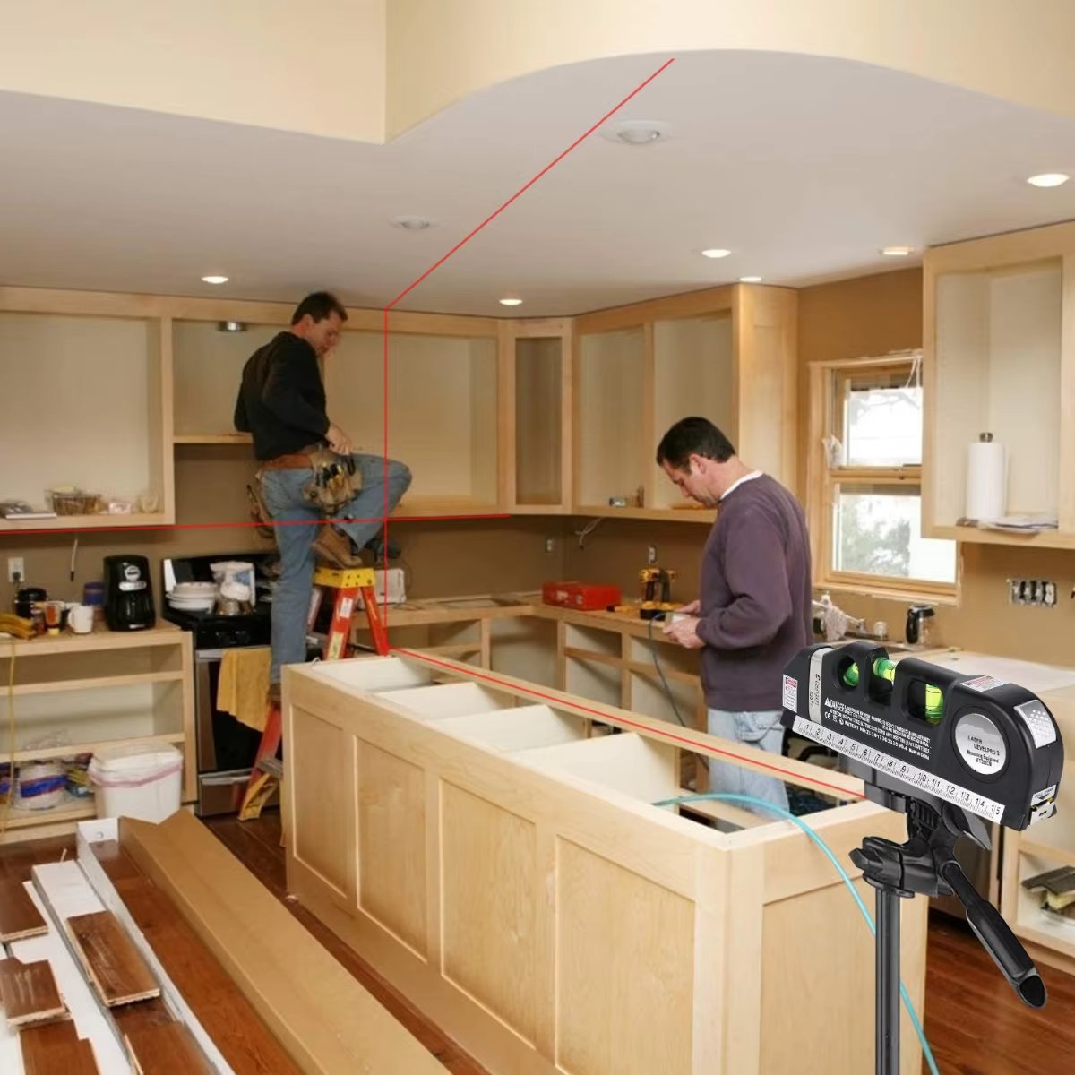 Niveau laser, outil de ligne polyvalent et compte-gouttes