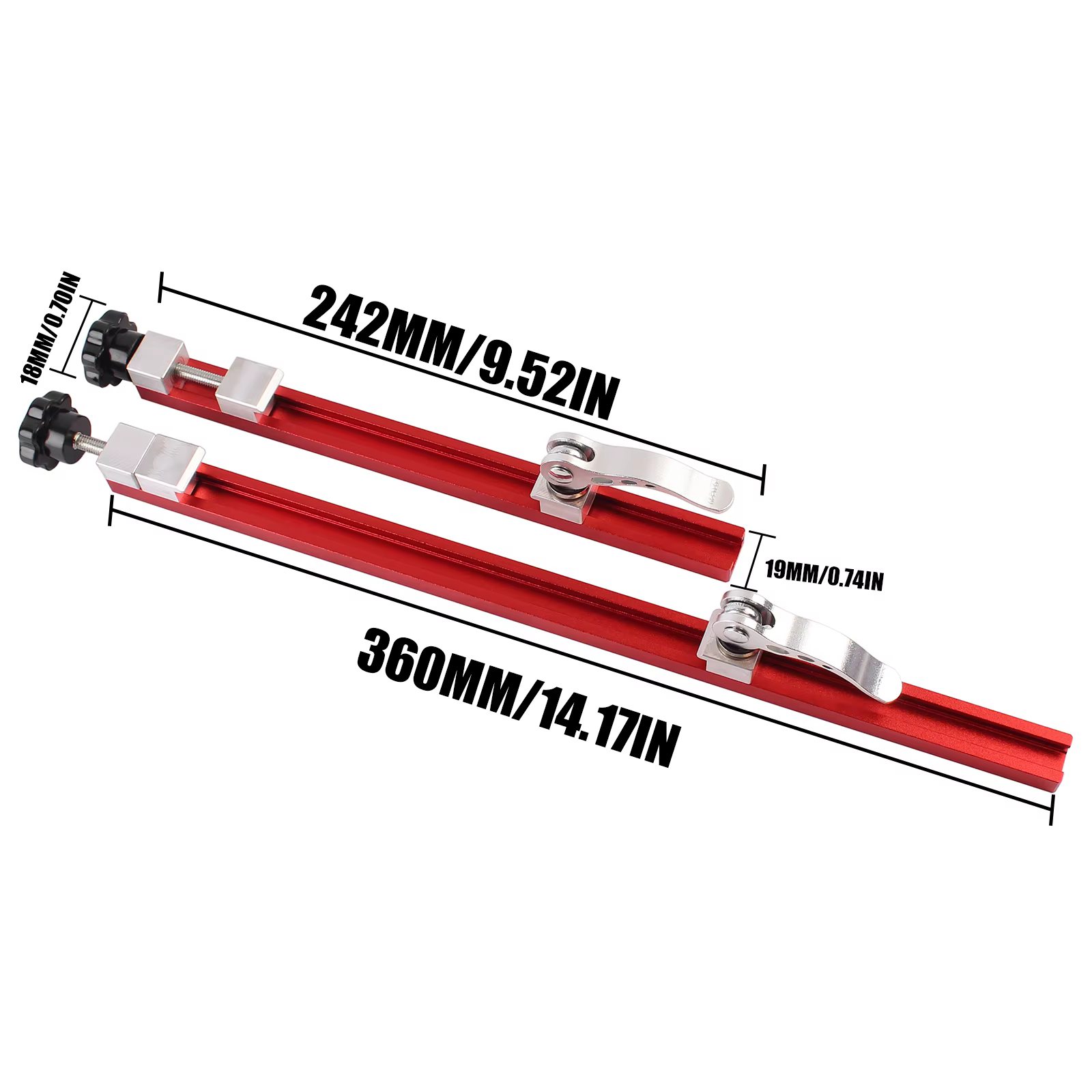 Rail de guidage de scie circulaire 1 pièce