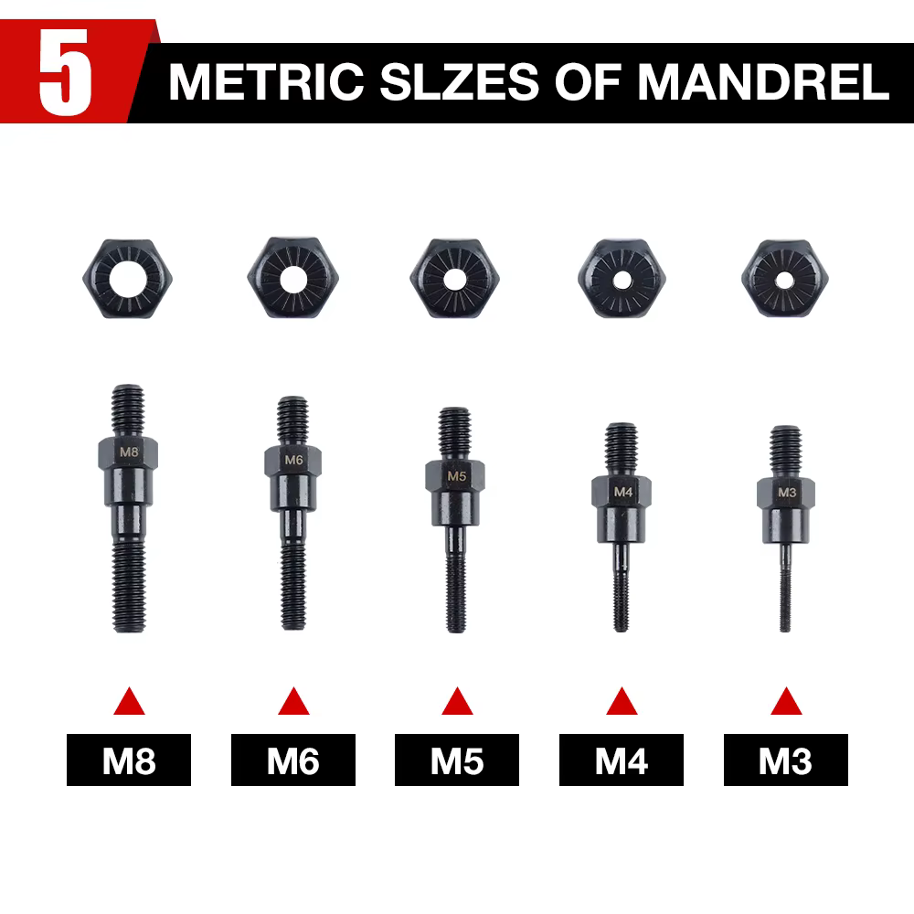 Adaptateur pour riveteuse électrique M3 M4 M5 M6 M8