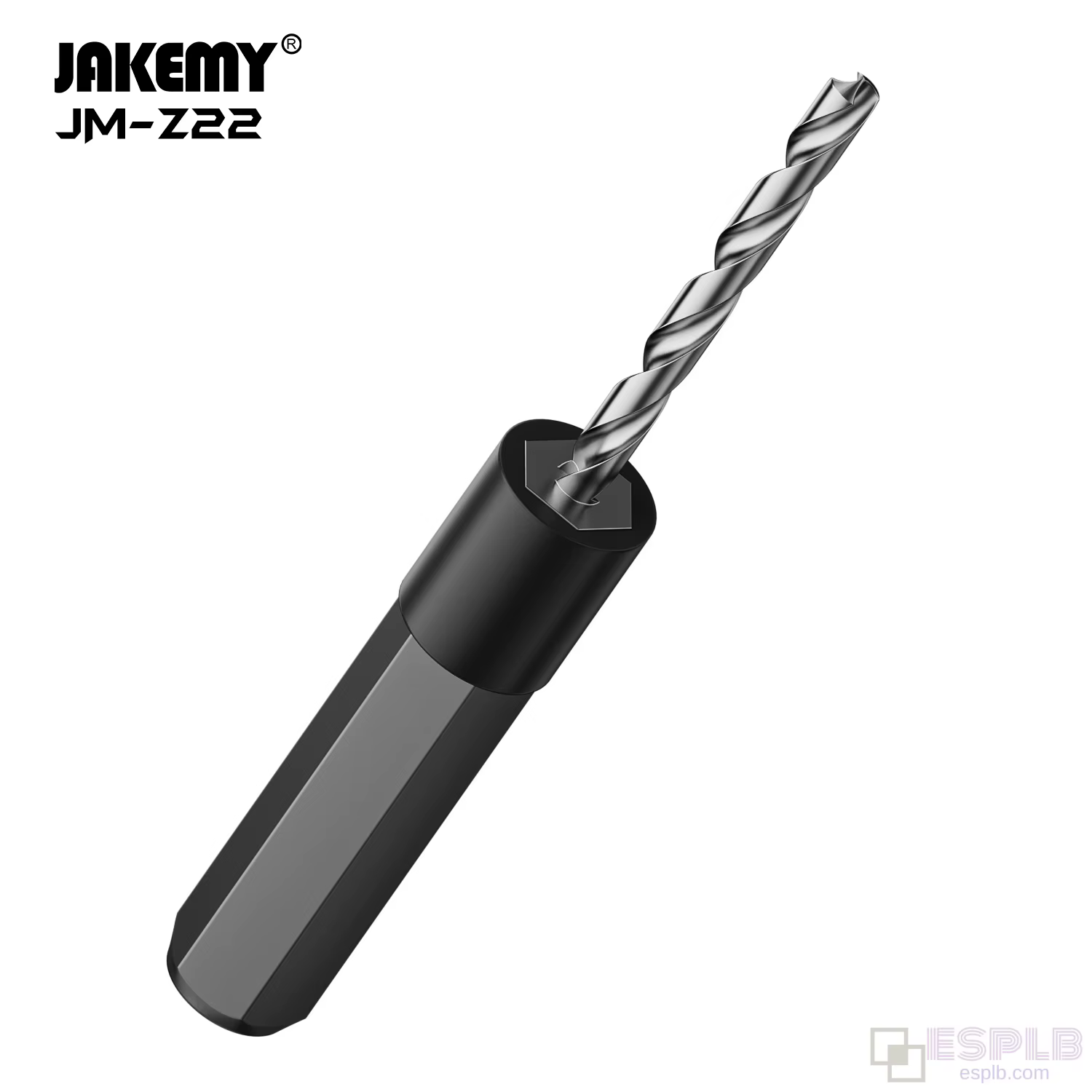 Jakemy 6 pièces H4.0mm Micro HSS forets 0.8/1.0/1.5/2.0/2.5/3.0 sculpture pointes hexagonales pour le perçage et la perforation de trous torsadés à la main