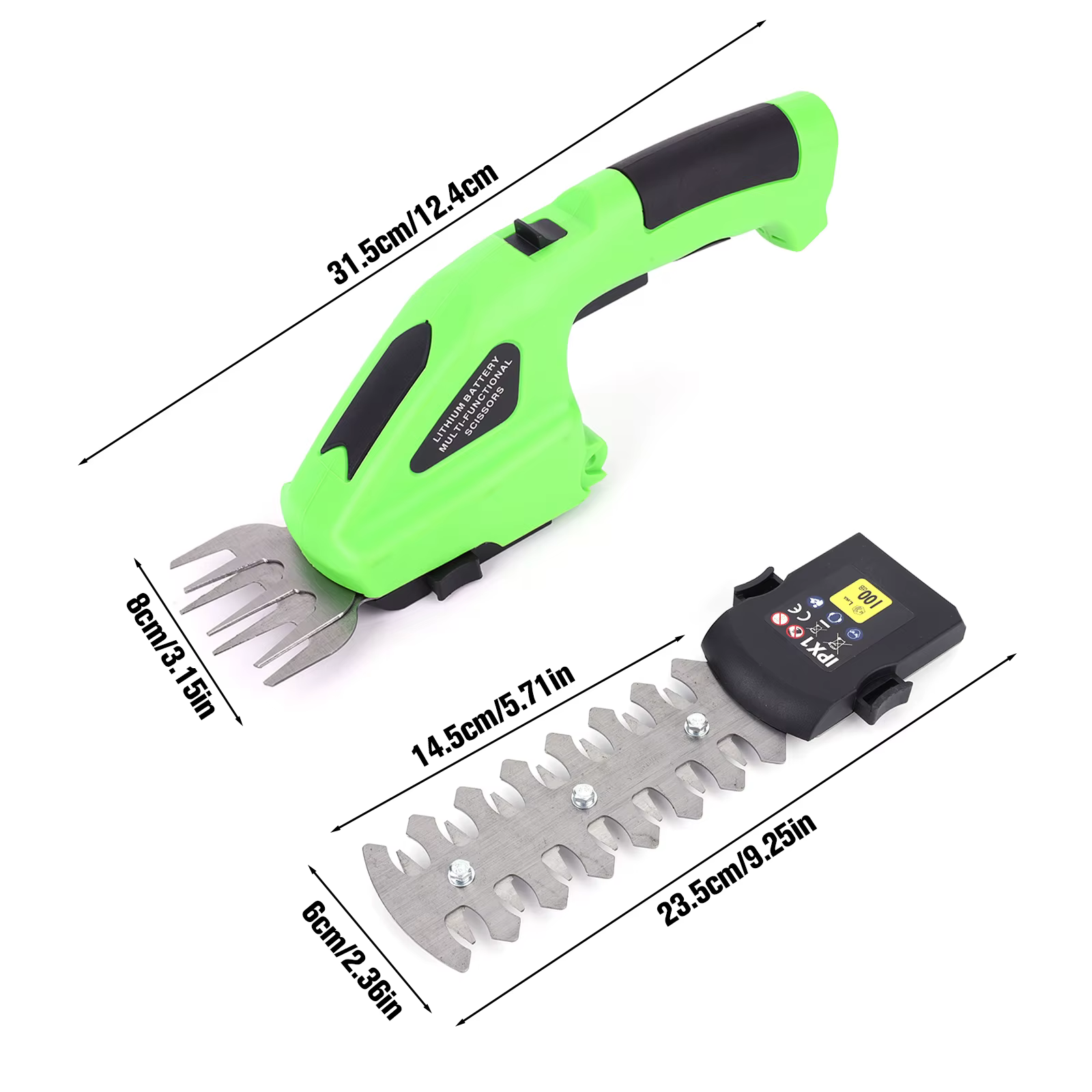 Taille-haie électrique sans fil 2 en 1