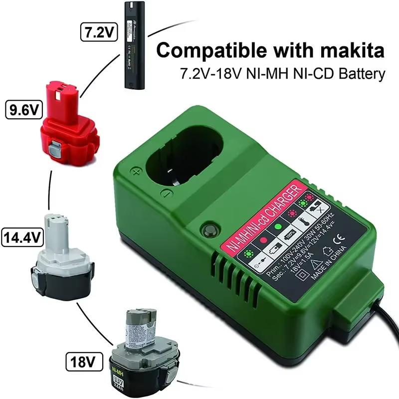 Pour Makita 7.2V 9.6V 12V 14.4V 18V batterie perceuse électrique tournevis UC14YFA EB712S EB912S EB12S ni-cd ni-hm