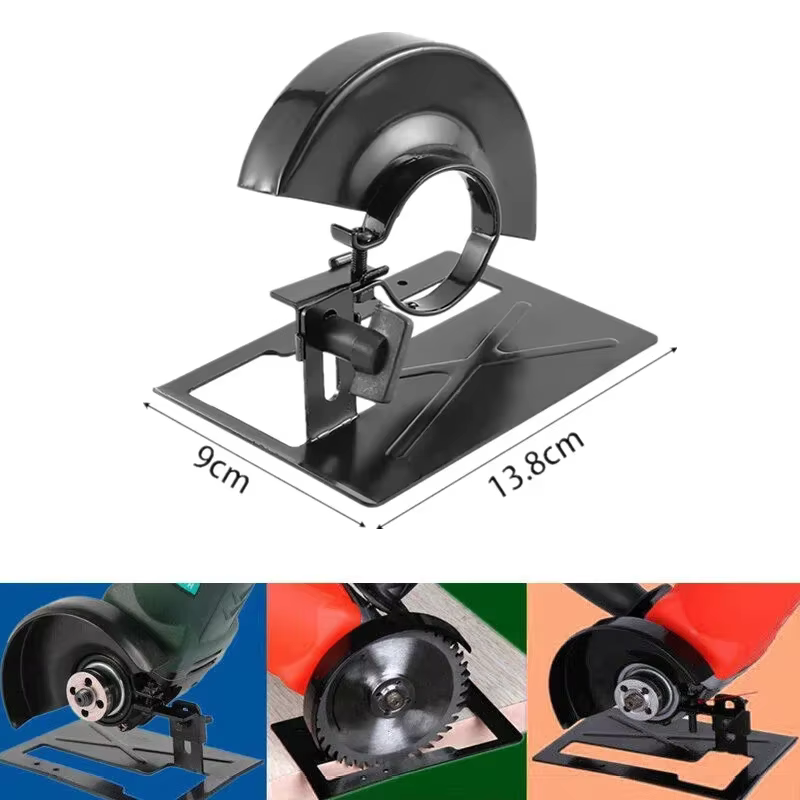 Couvercle de protection de sécurité pour meuleuse d'angle de 4 pouces, couvercles de sécurité + support de Base pour meuleuse d'angle, ensemble de supports pour outils de bricolage du bois