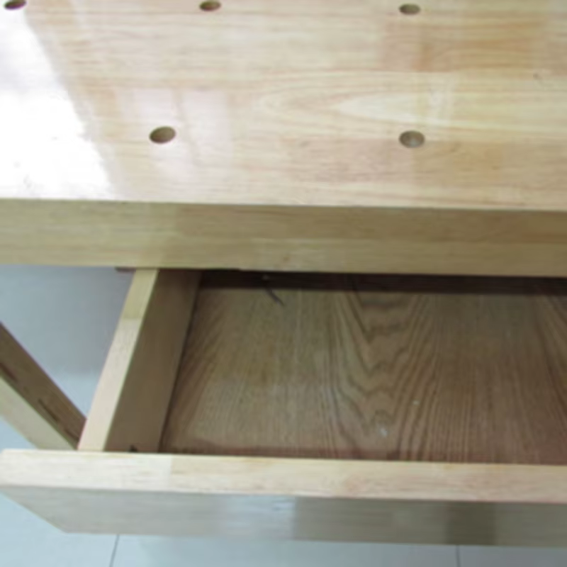 Établi de travail de calcul multifonctionnel, console en bois de hêtre, bricolage manuel, menuiserie, table en bois massif avec YL-151-A de serrage