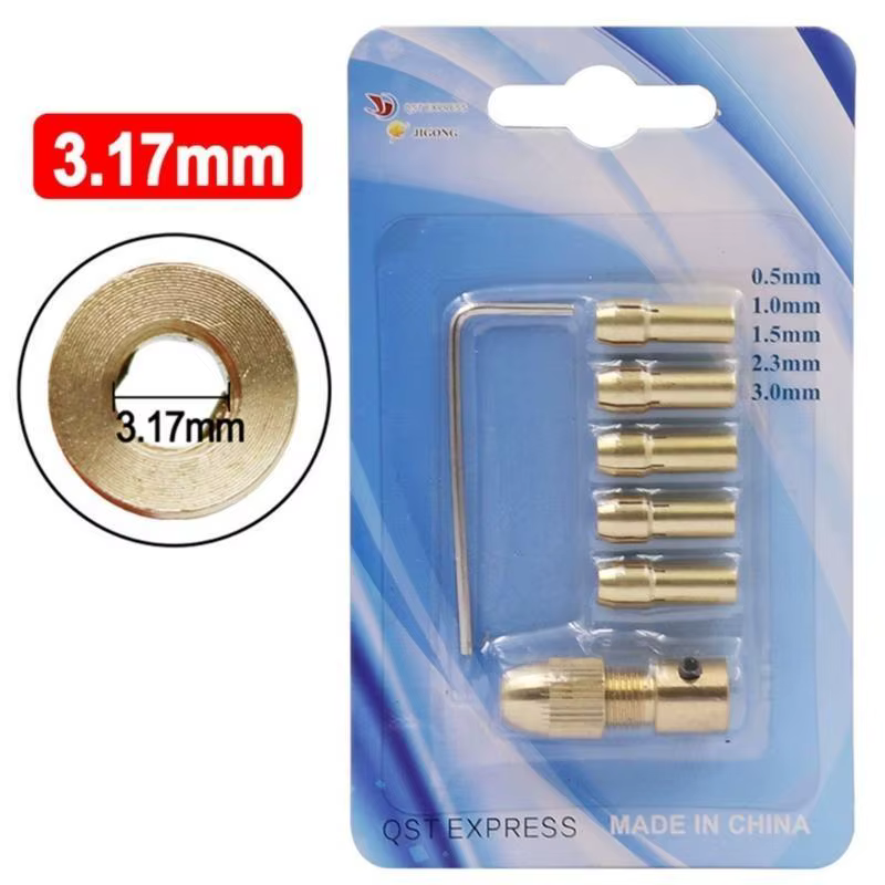 Embout mandrin à Clip auto-serrant en cuivre 652F, pour petite perceuse à main, pince en laiton pour le travail du bois,