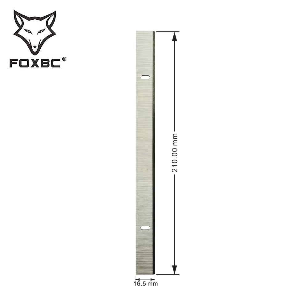 FOXBC 210mm x 16.5mm x 1.5mm lames de raboteuse HSS pour Einhell TH-SP 204