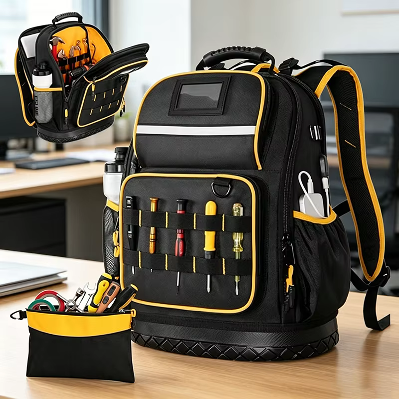 Sac à outils robuste avec poches de rangement amovibles
