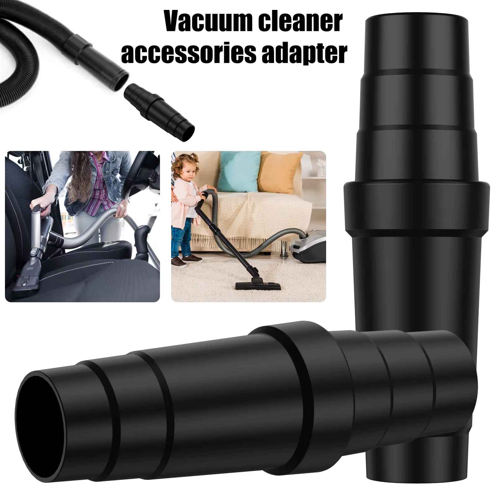Convertisseur de connecteur de tuyau flacon de poussière pour aspirateur