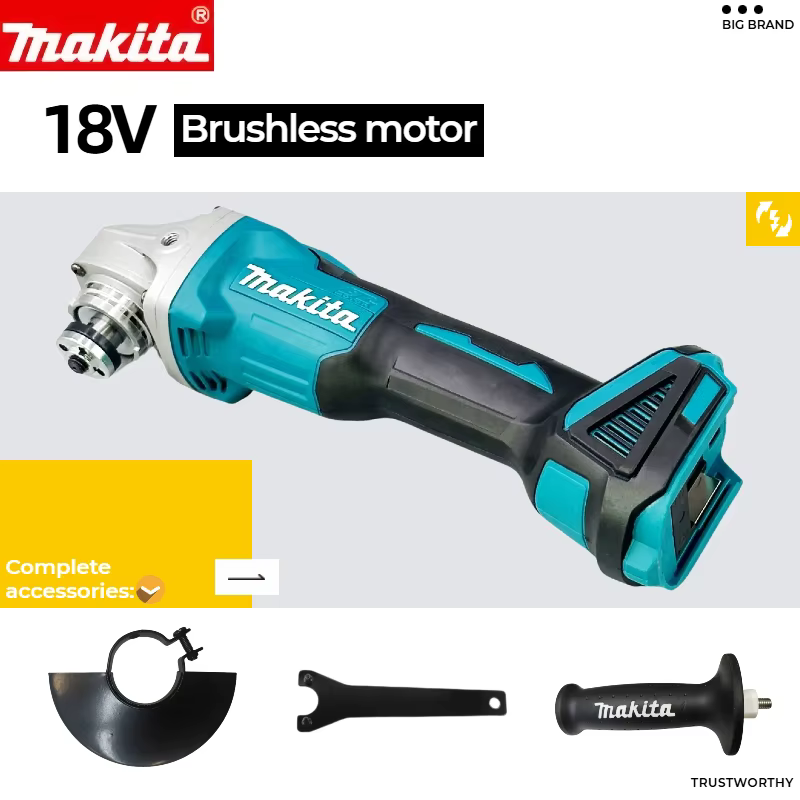 Meuleuse d'angle Makita DGA504 18V 6.0Ah 125mm sans balais à batterie lithium (machine nue)