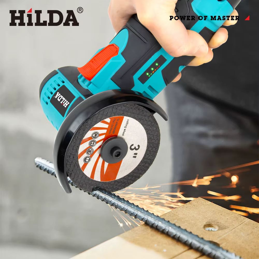 HILDA 125mm meuleuse d'angle sans brosse et brossée rectifieuse sans fil coupe 12V