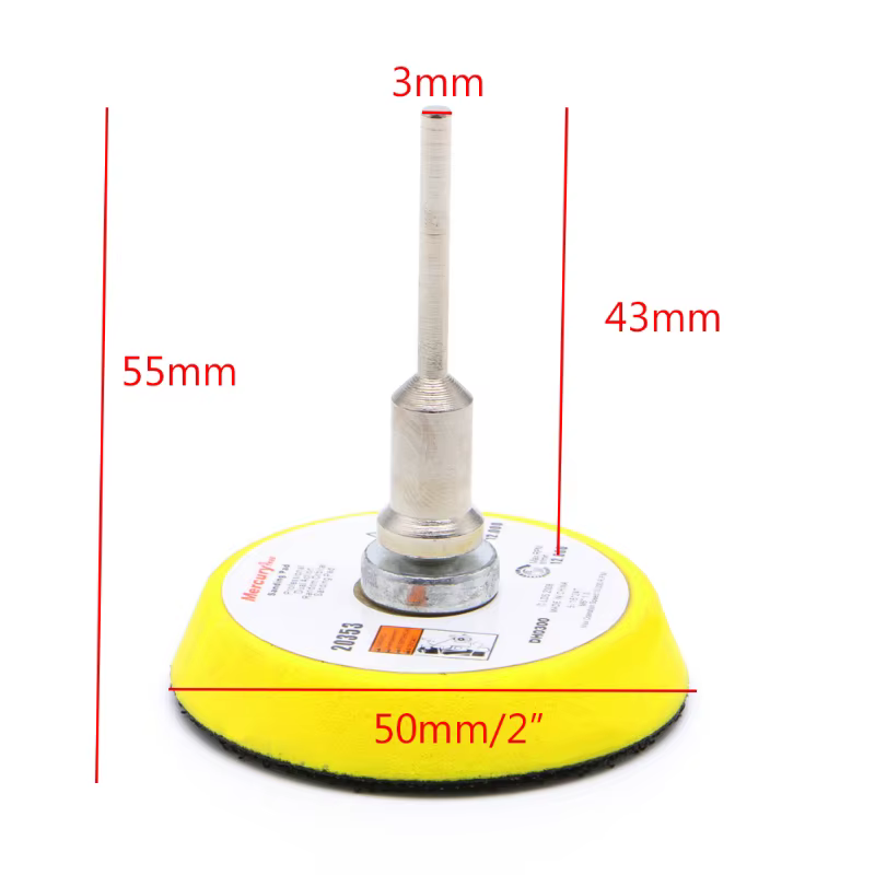 2" Mix Grit Sander Disc 3mm Shank Sanding Polish Polishing Pad Backer Plate Hot New