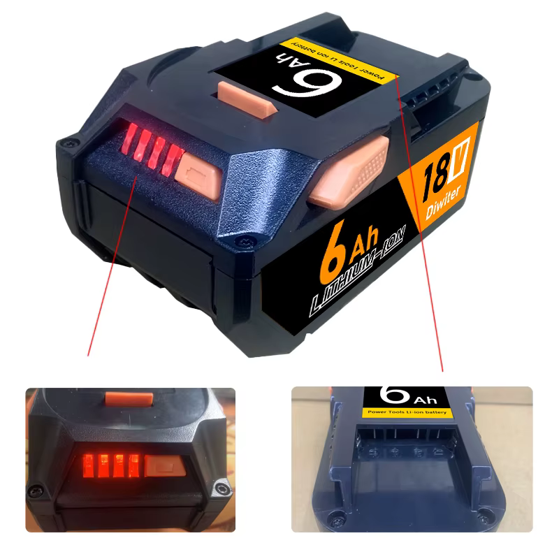 Pour AEG 18V batterie 6.0AH batterie Lithium-Ion pour RIDGID R840087 R840085 L1815R L1850R L1830R R840083 série outil électrique sans fil