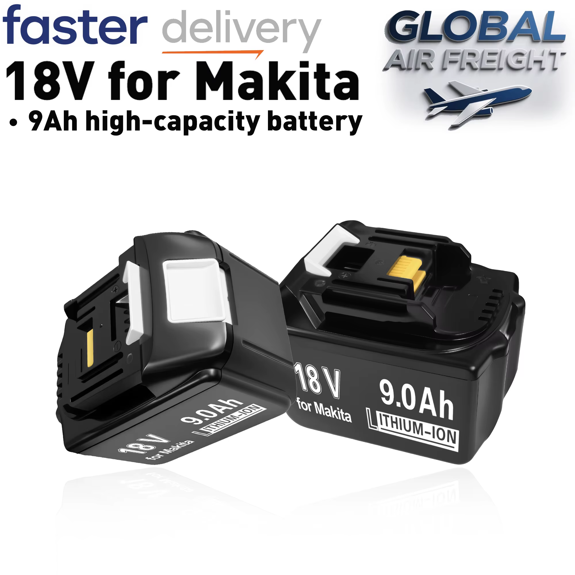 Batterie Rechargeable Li-Ion 18V 9Ah pour Makita