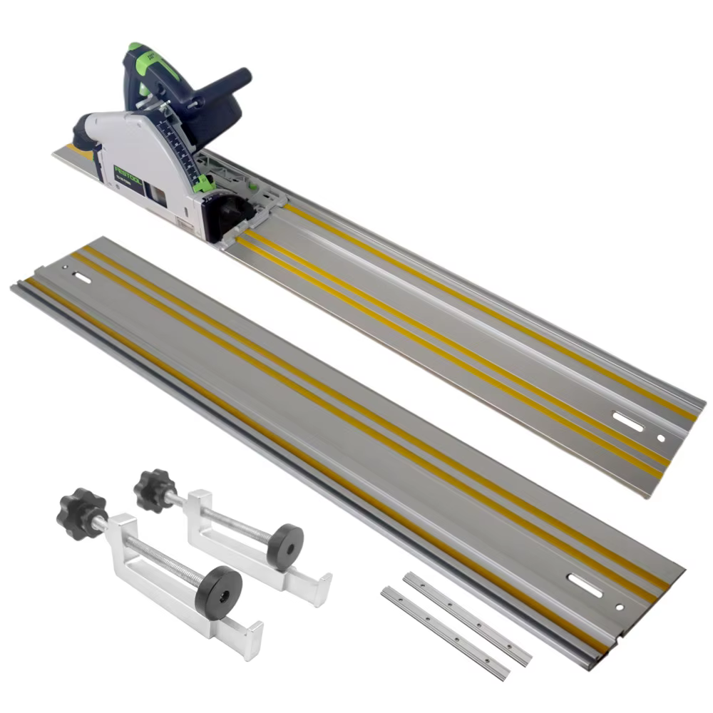 Lot de 2 : Kit de jonction universel pour rails de guidage et pince d'angle droit