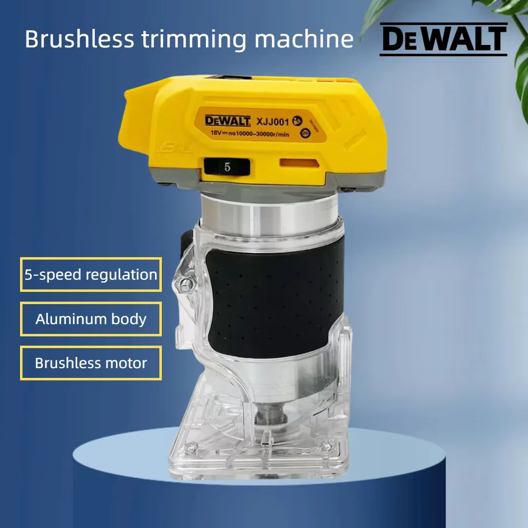 Routeur à bois sans fil Dewalt 33000 tr/min : Outil polyvalent sans fil conçu pour le rainurage