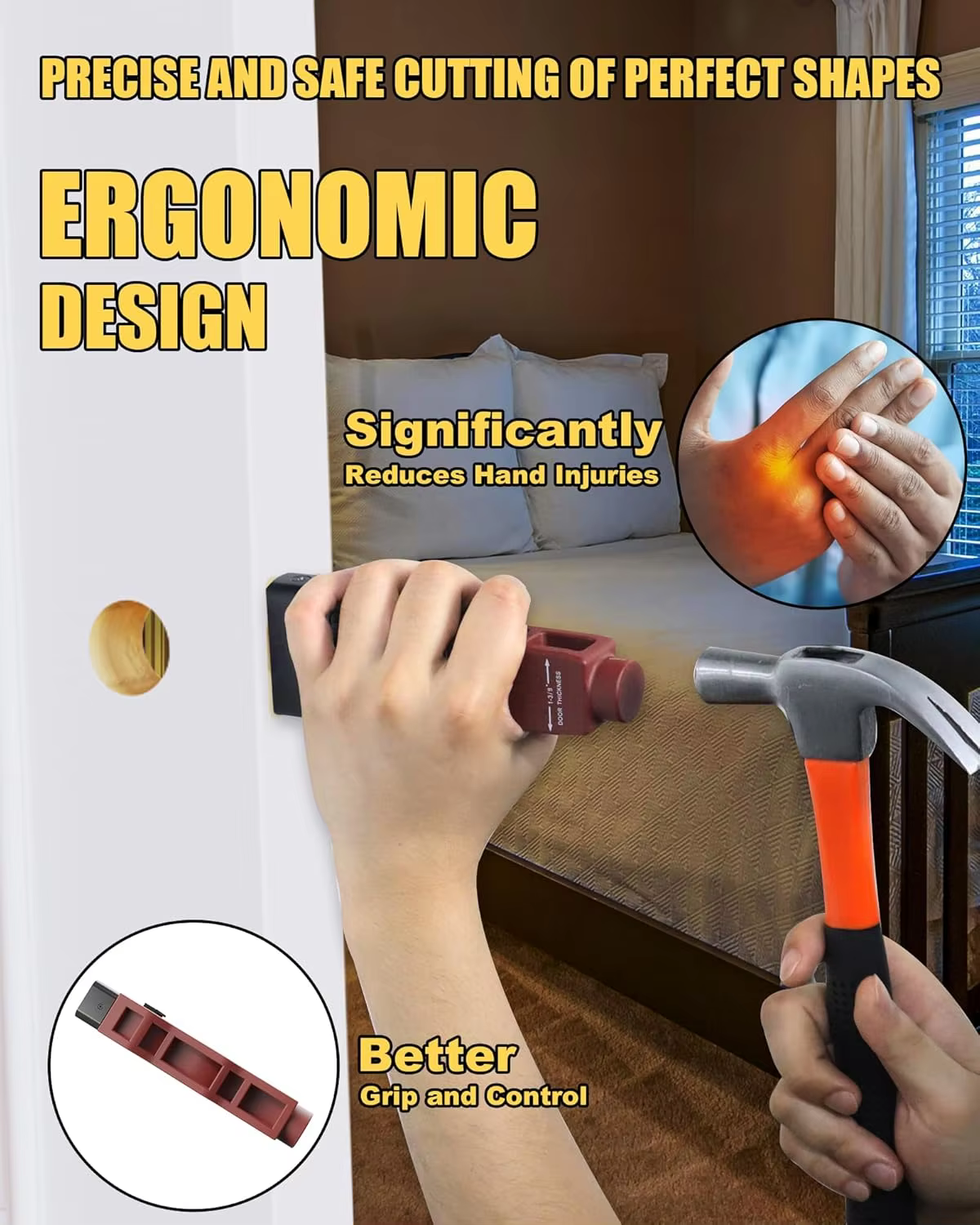 Outil de mortaise pour loquet de porte