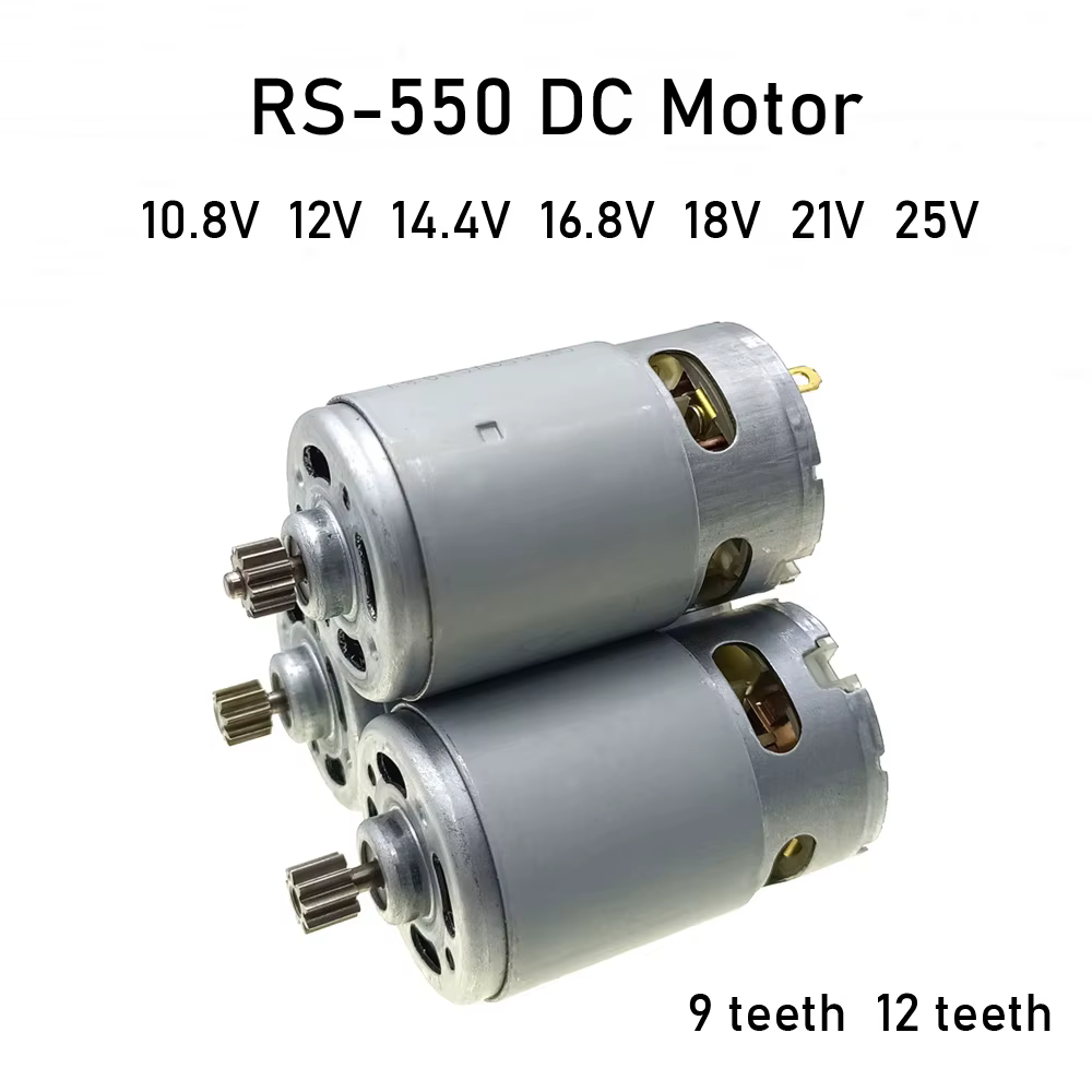 Moteur électrique 10.8V 12V 14.4V 16.8V 18V 21V 25V DC