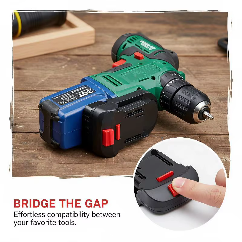 Adaptateur de batterie 18V pour Lidl Parkside X20V, 1 pièce, convertisseur universel compatible pour projets d'outils électriques DIY pour amateurs