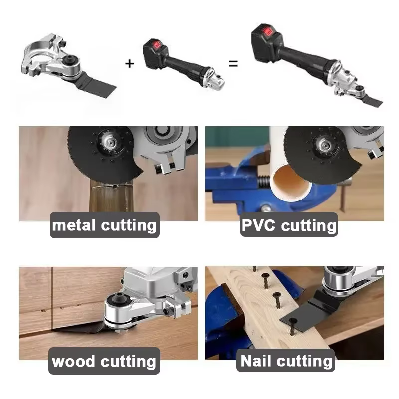 Meuleuse d'angle professionnelle modifiée en outils multifonctions universels