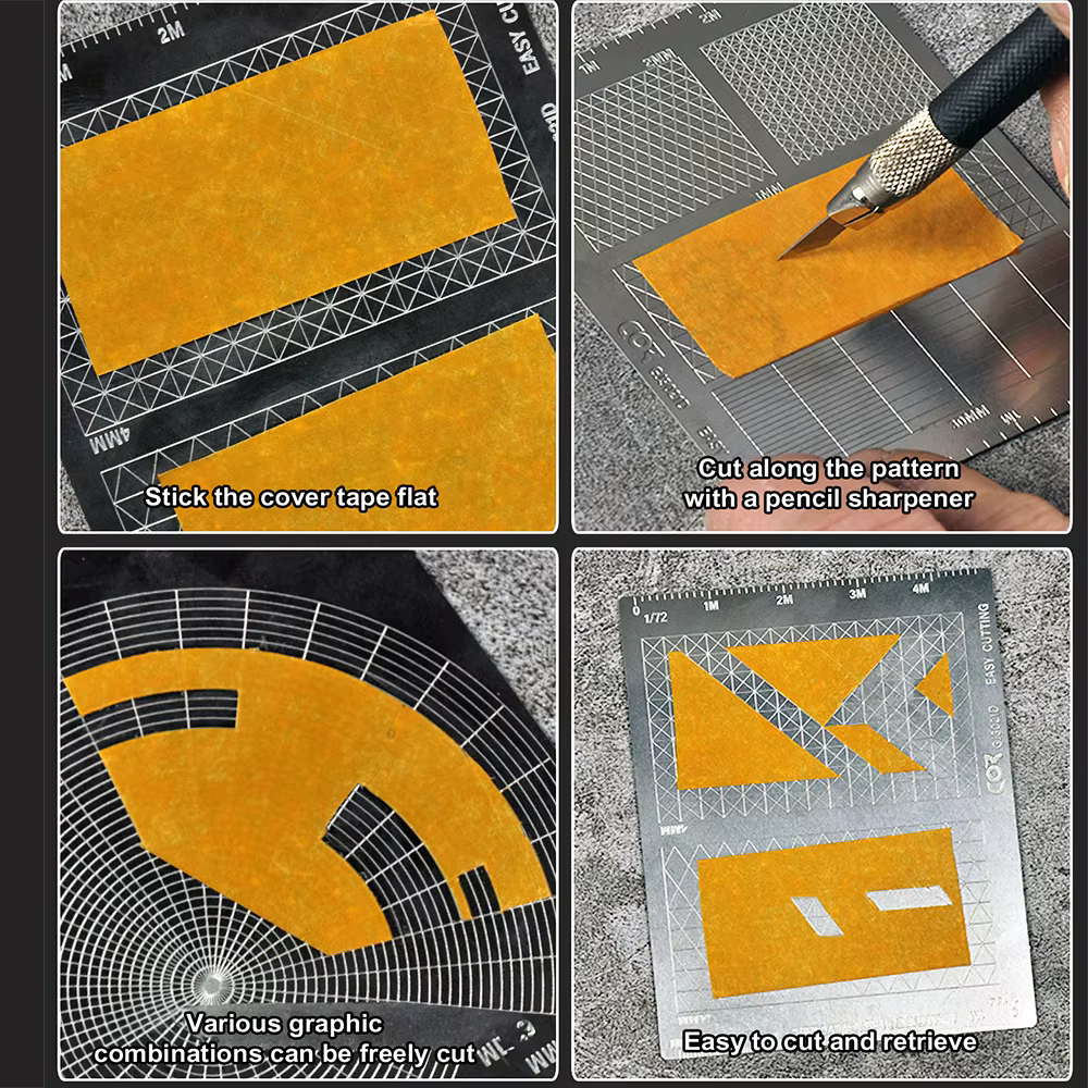 Feuille de masquage modèle en acier inoxydable