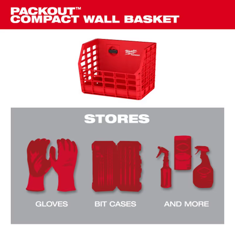 Milwaukee 48-22-8342 PACKOUT Bac de rangement robuste ouvert pour outils