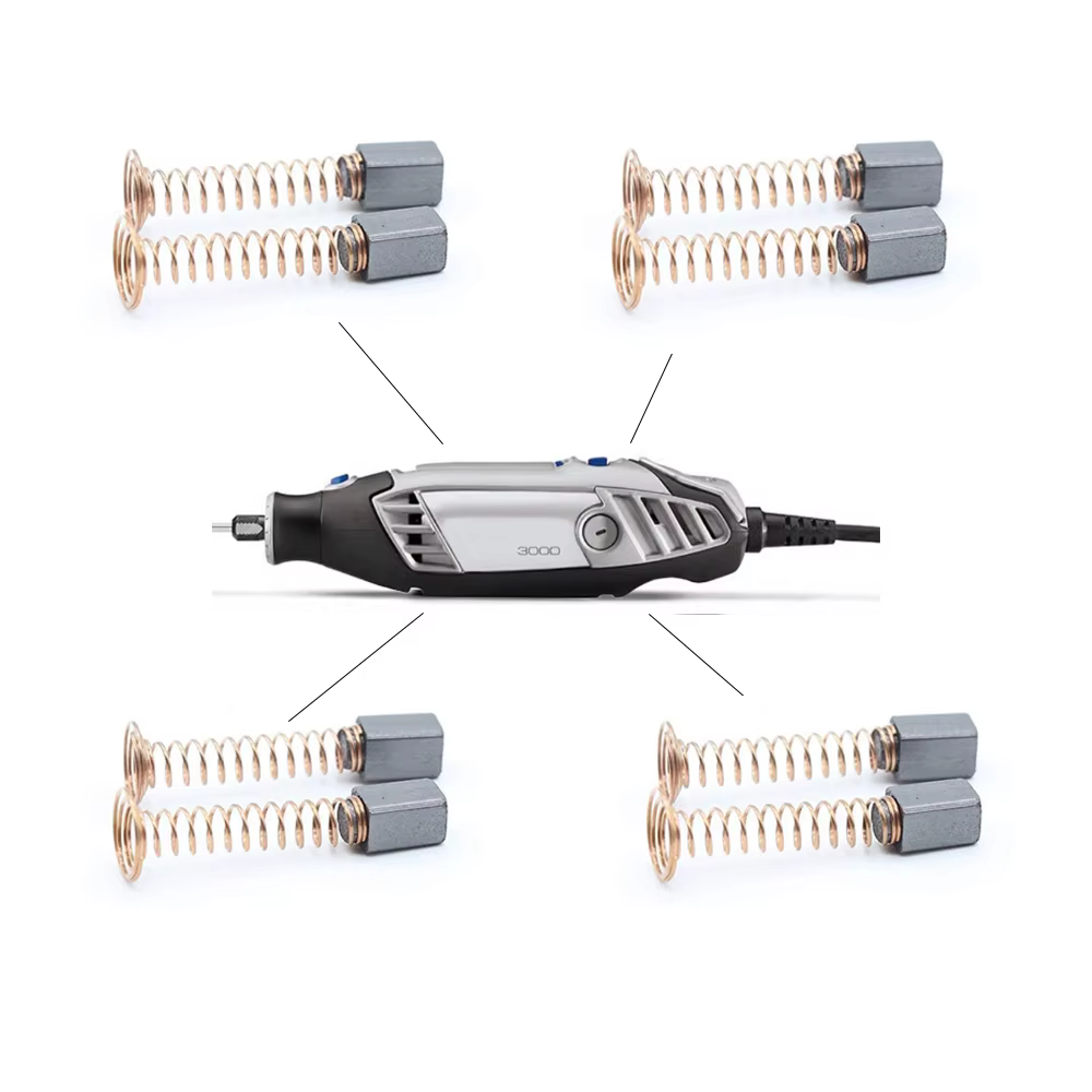 Balais de charbon de remplacement pour DREMEL 3000 200 4000 90930-04 2615298790 595 395 6000 300 215 217 100 Moteur