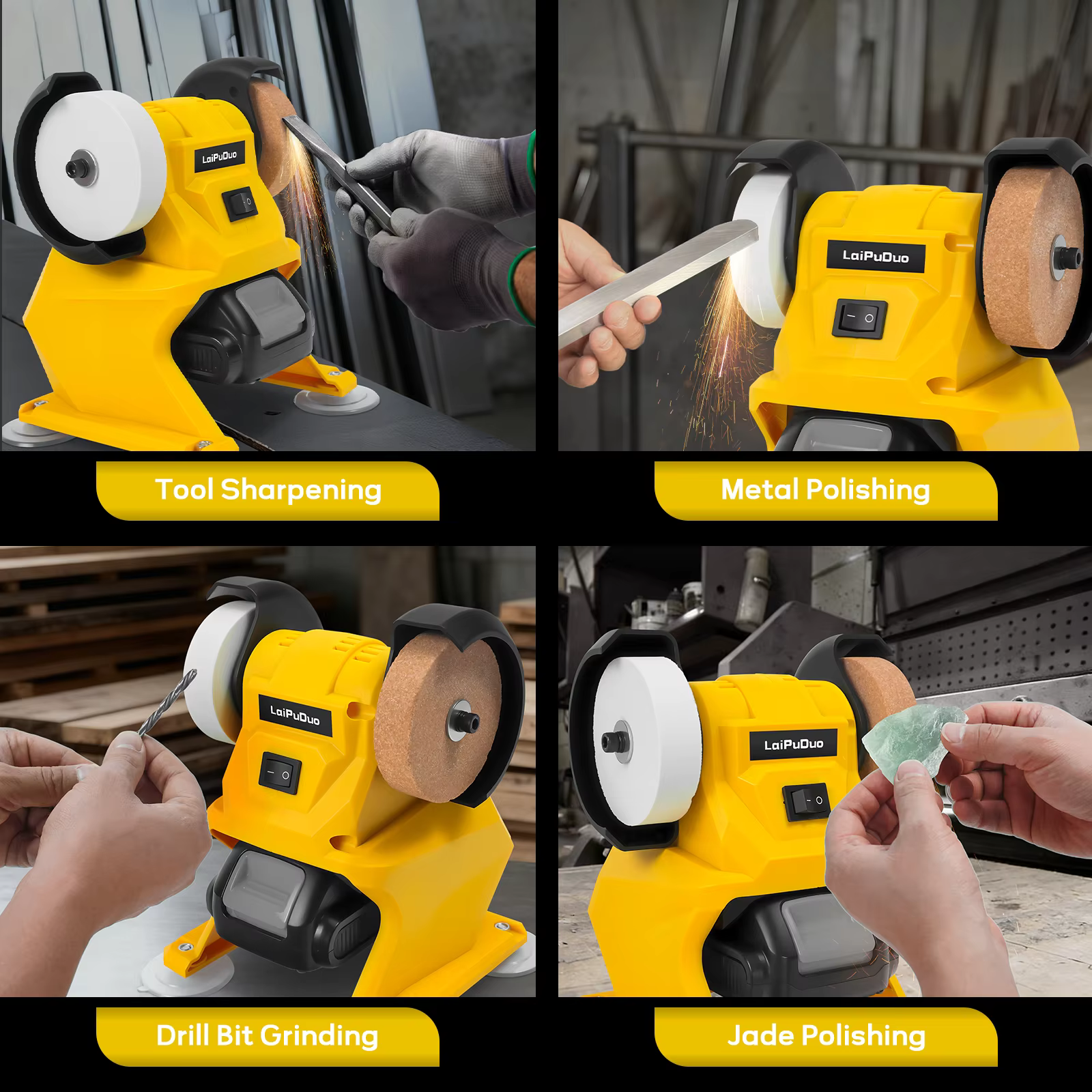 Mini-meuleuse de banc sans fil 5500 tr/min