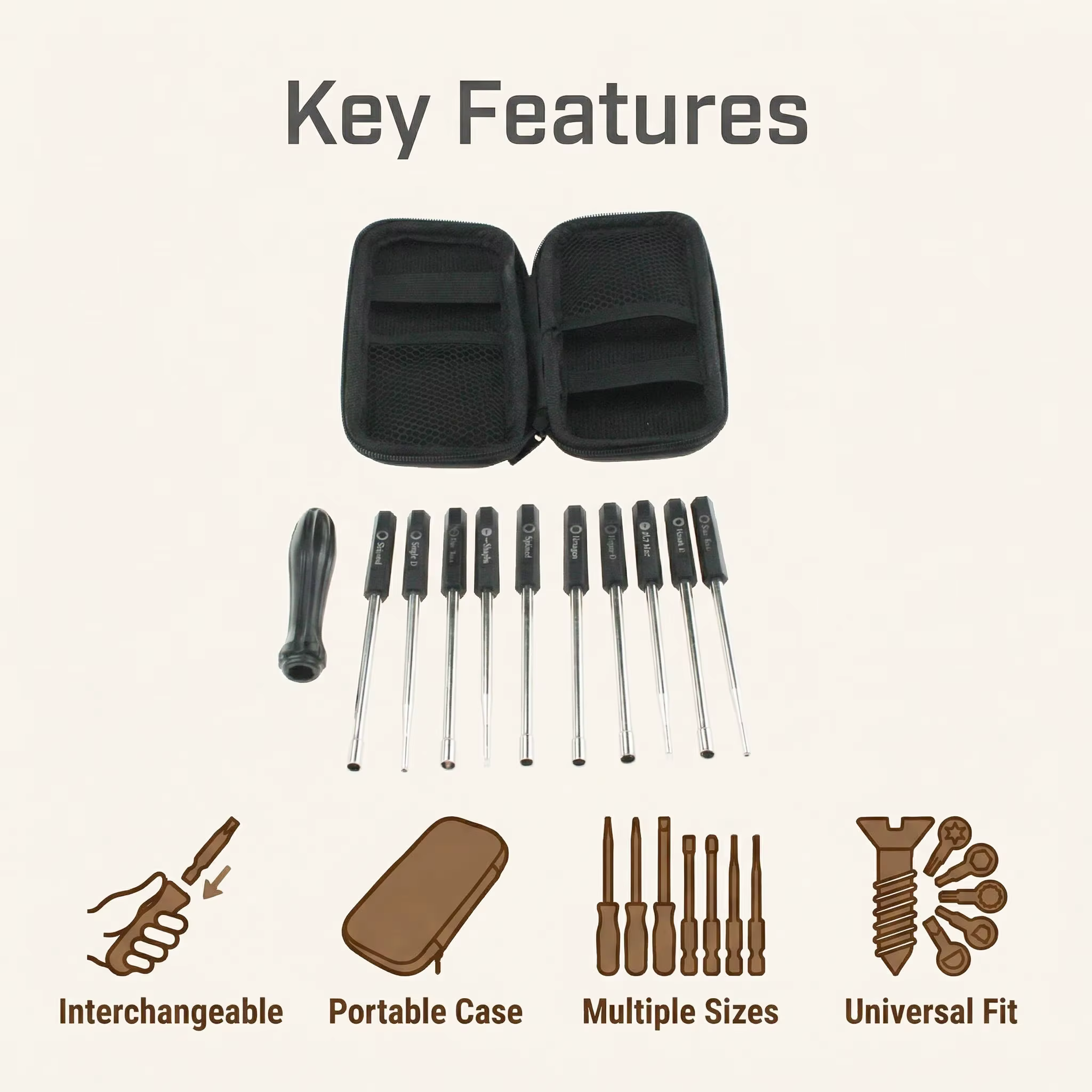 Kit d'outils de réglage de carburateur