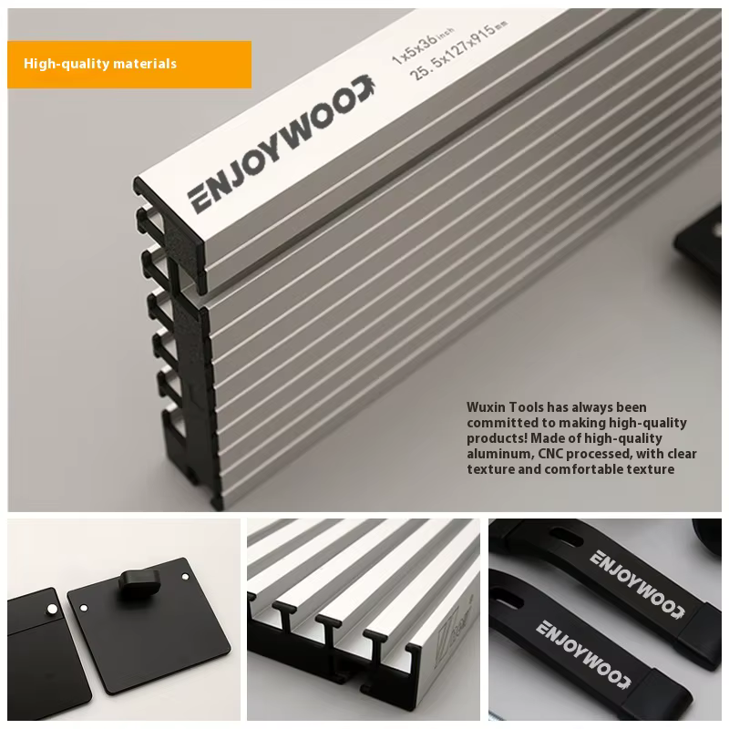 ENChain-Système de clôture de scie de table en alliage d'aluminium YWOOD