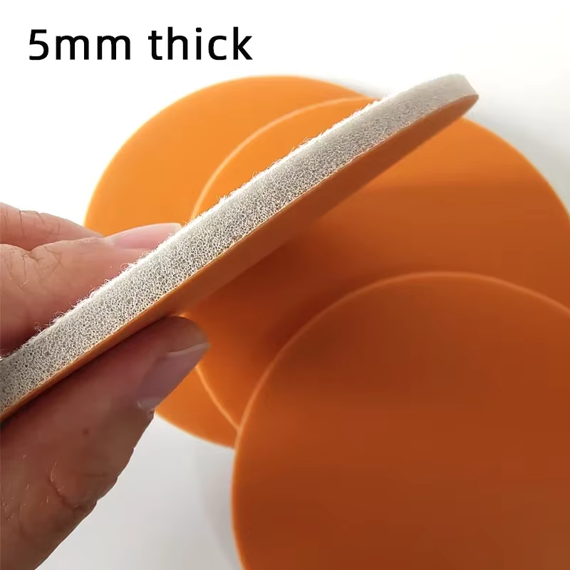 Papier de verre éponge floqué 150MM 6 pouces pour FESTOOL /Mirka etc ponceuse dos polaire feuille de ponçage ronde pour