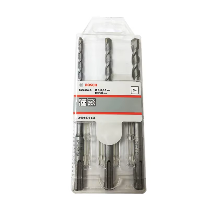 BOSCH 2608579118 SDS-Plus-1 jeu de forets à percussion 3 pièces 6/8/10mm maçonnerie béton haute Performance outil de forage fixation