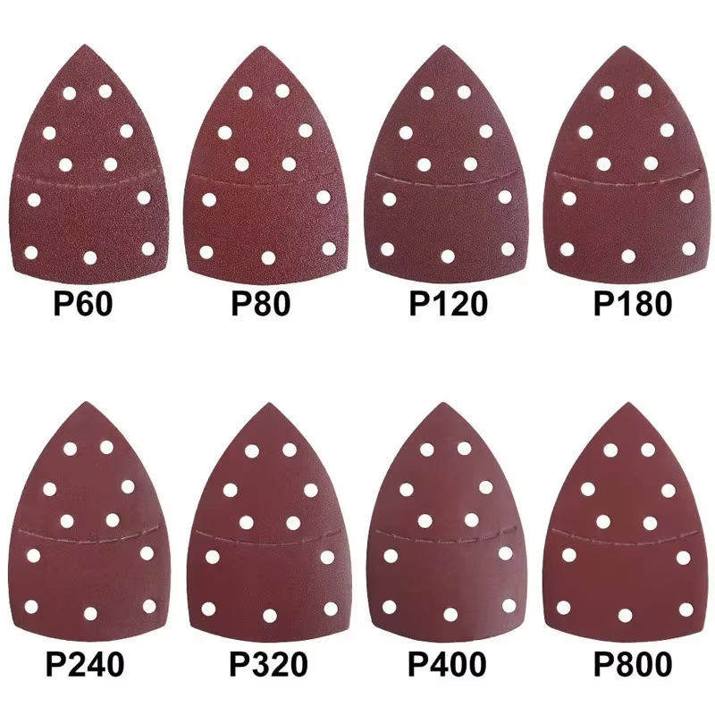 20 pièces 11 trous souris 40-2000 grains papier détail 160A paume ponceuse