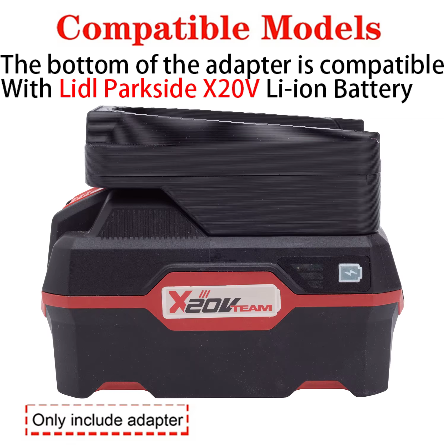 Adaptateur de batterie pour outil Bosch 18V PBA Li-ion vers Lidl Parkside X20V