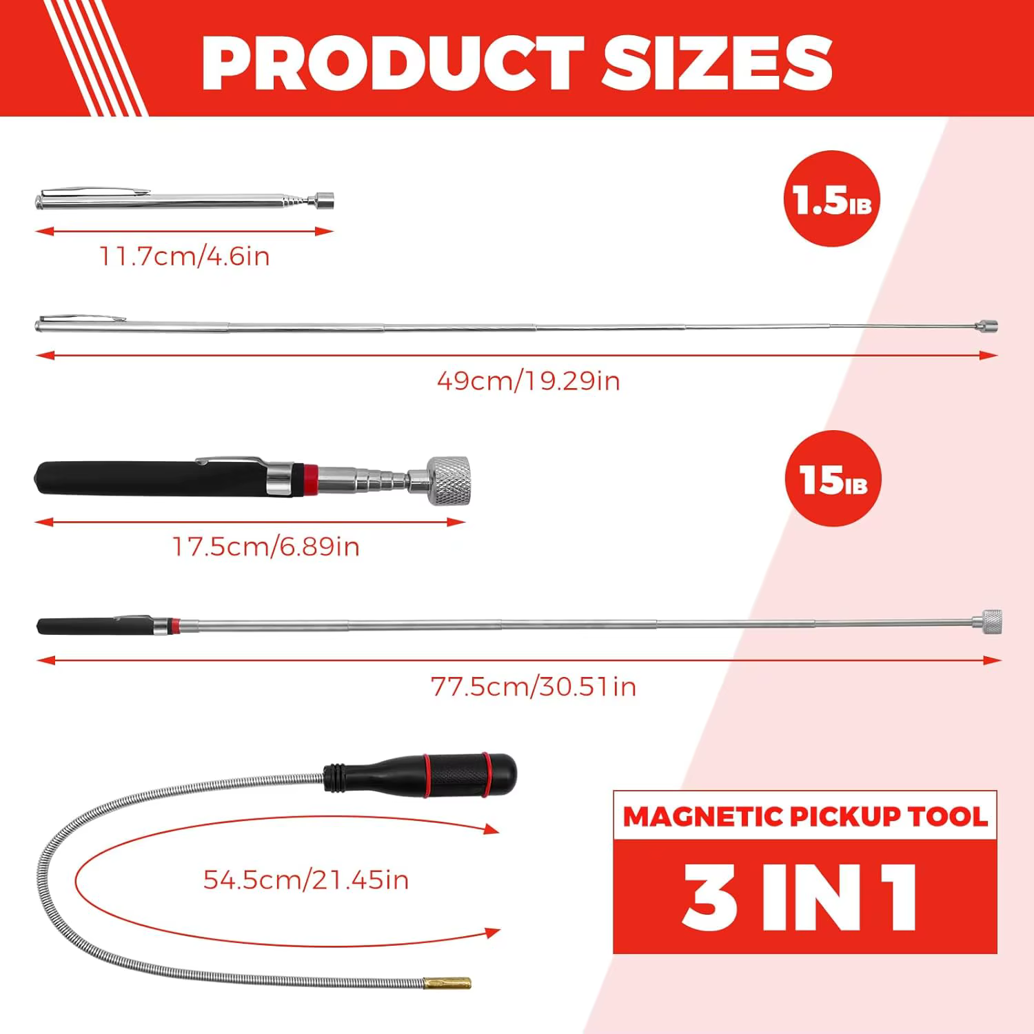 Outil de ramassage magnétique flexible