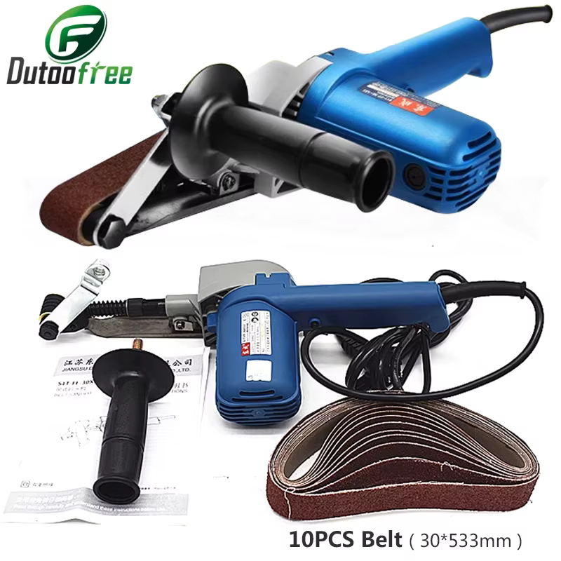 Ponceuse à bande électrique haute puissance 220V 550W 30*533mm