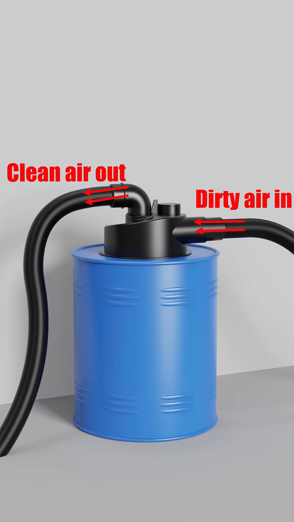 Collecteur de poussière Cyclone à Double Filtration pour le travail du bois