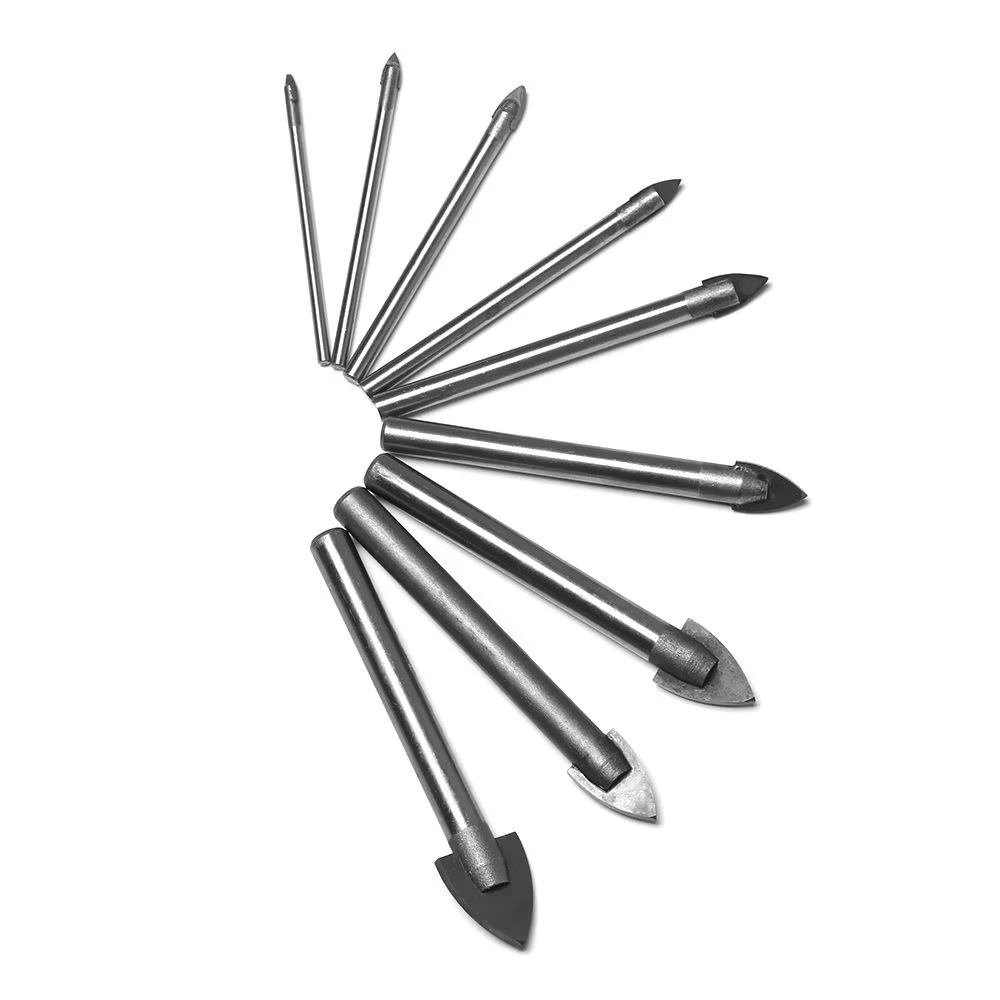 Foret à pointe en carbure, outil de coupe professionnel, céramique, carrelage, marbre, verre miroir, 1PC, 3mm, 4mm, 5mm, 6mm, 8mm, 10mm, 12mm, 14mm, 16mm