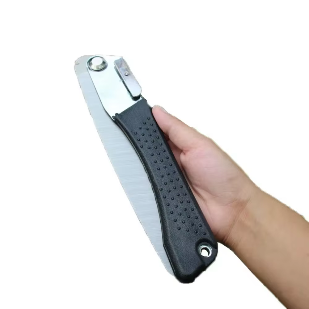 Scie à main pliante portable pour le camping en plein air