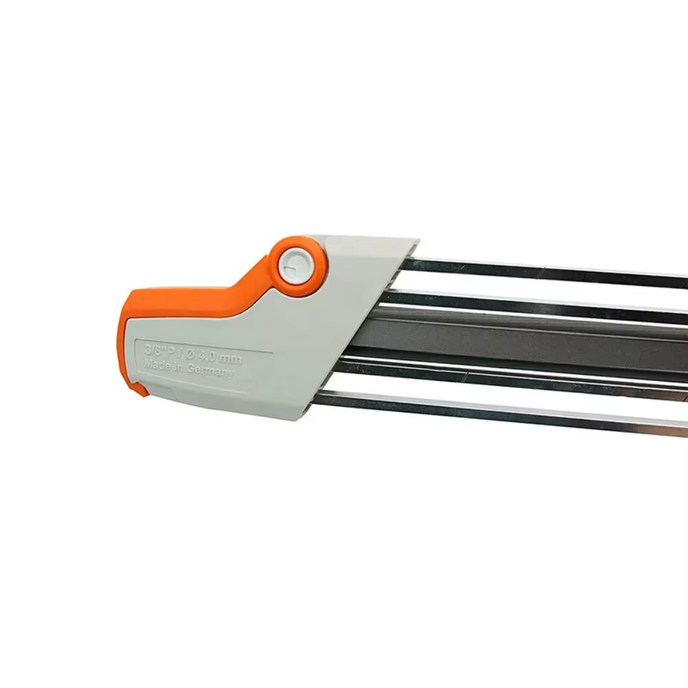 Kit d'affûtage de chaîne de tronçonneuse 2-en-1 facile avec pierres à aiguiser 4mm / 4.8mm pour dents de scie