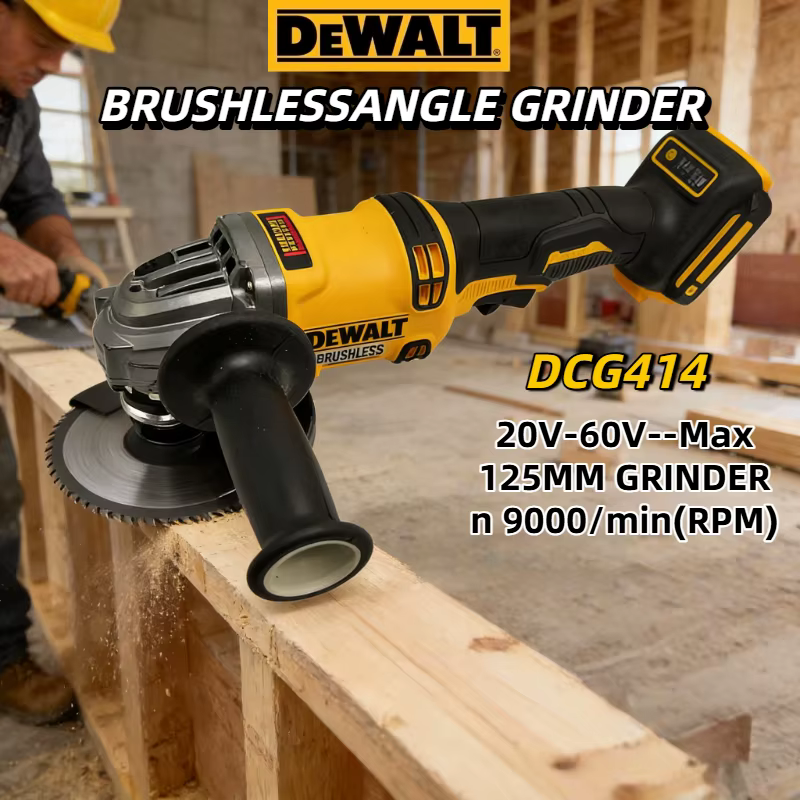Meuleuse sans fil DEWALT DCG414 (125 mm) : Outil multifonction pour la découpe et le polissage intensifs