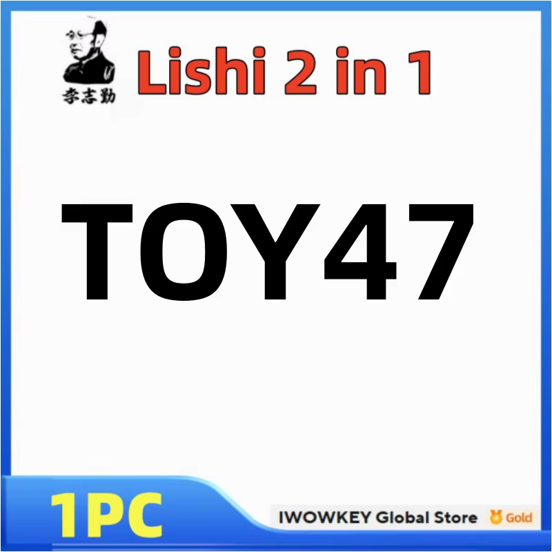 IWOWKEY Lishi Outil 2 en 1 TOY2025 TOY51 TOY2014 TOY43-ign TOY43AT-Ign TOY43R-ign TOY2018 TOY38R TOY40 TOY43 TOY43AT TOY43R